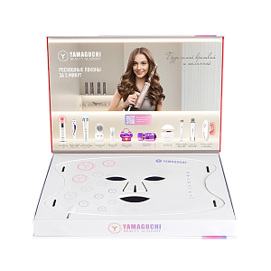 Силиконовая маска для фотоомоложения лица Yamaguchi LED Light Face Mask