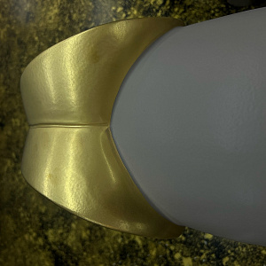 Фигурка Слона Bra Small Sand/Placcato oro из керамики с эффектом вельвета Adriani&Rossi Италия Q578