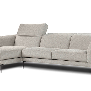 Диван итальянский стильный  Elisir Calia Italia на тонких ножках и с регулиремой спинкой по наклону