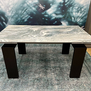 Стол  итальянский раскладной обеденный Brooklyn Tonin Casa на деревянном основании  керамический