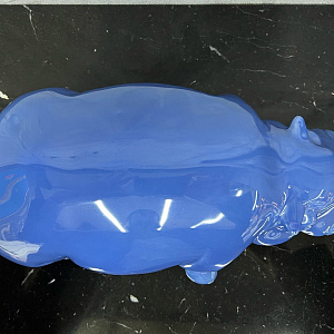 Фигурка Hippo mini turhese  итальянская керамика Adriani&Rossi
