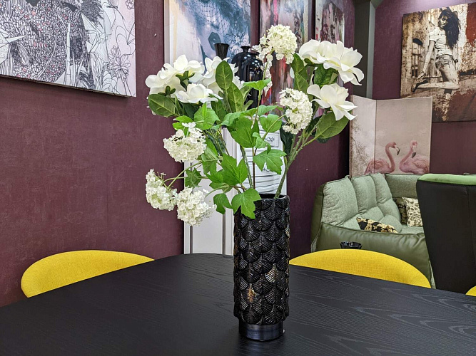  Ваза керамическая с перламутром итальянская , фото № 1