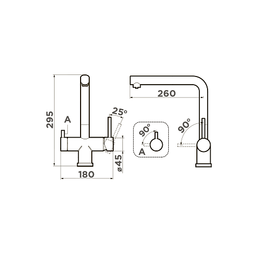  Смеситель Omoikiri Takamatsu-LG , фото № 2