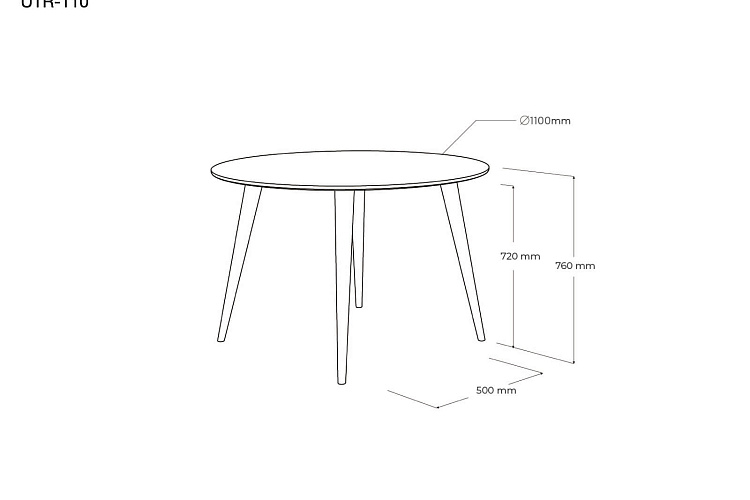  Стол ULTRA круглый , фото № 11