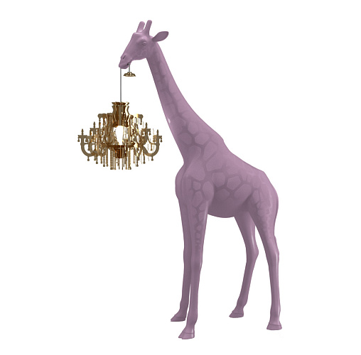  Торшер Qeeboo Giraffe In Love XS Dusty Rose , фото № 1