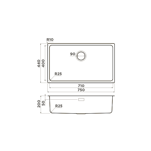  Мойка Omoikiri Tadzava 75-U/I-IN , фото № 2