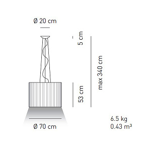 Подвесной светильник Axo Light Skirt SP SKR 070 Black/White SPSKR070E27 NE BC