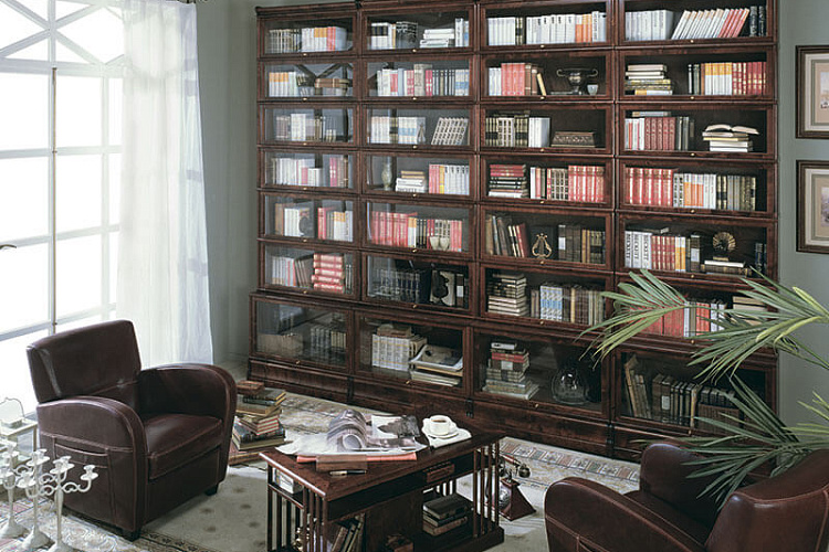  Домашняя библиотека в классическом стиле. Пример №12 , фото № 1