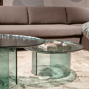 Столик ATOLLO Tonin Casa Италия из цветного стекла