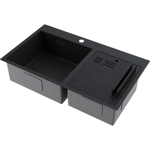  Мойка Omoikiri Akisame 86-2 Side-GB , фото № 1