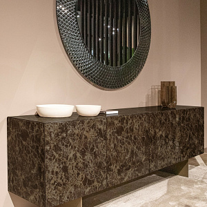 Тумба итальянская дизайнерская керамическая MONOLITE emperador  Tonin Casa Италия