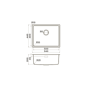 Мойка Omoikiri Tadzava 54-U/I Ultra-IN