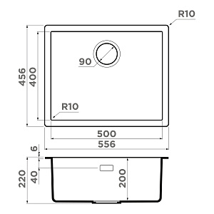 Мойка Omoikiri Yamakawa 55-U/I-WG