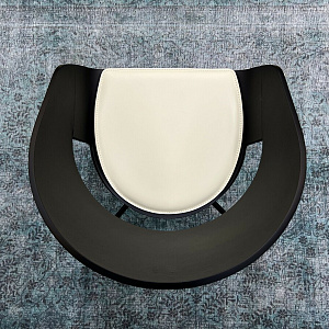 Стул итальянский поворотный деревянный  HOLLYWOOD swivel Tonin Casa с сиденьем из кожи