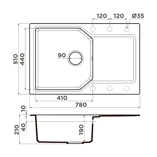  Мойка Omoikiri Yonaka 78-BE , фото № 2