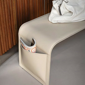 Банкетка Shape Beige   Calligaris Италия из натуральной кожи