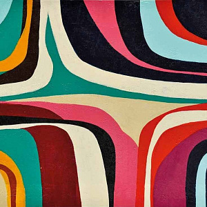 Картина Seventies 120×90 Абстракция Италия ручная работа