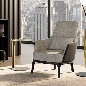 Кресло Max Lounge_base legno