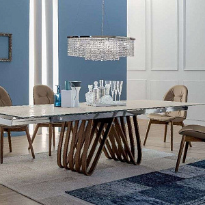 Итальянский Стул Sorrento 8043 Tonin Casa в натуральной коже  эргономичной формы