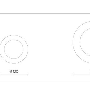Зеркало Dance 90 Bronzo
