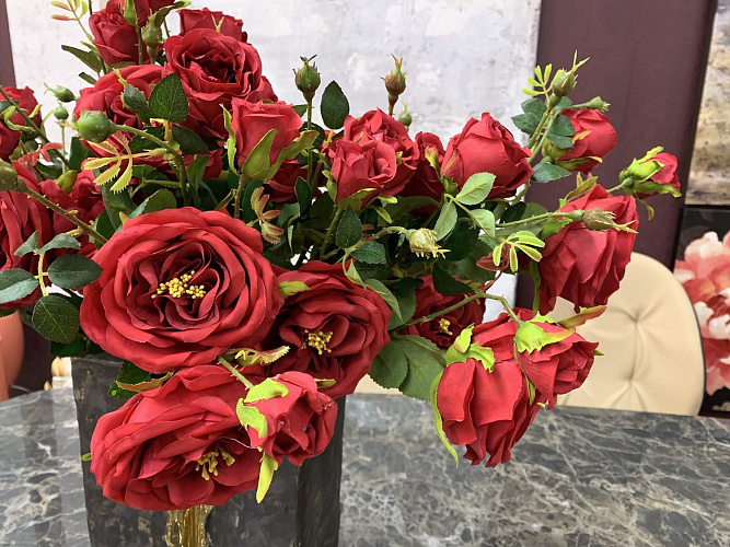  Цветок искусственный Rosa Rossa роза , фото № 1