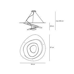 Люстра Artemide Pirce Pirce White 1239010A
