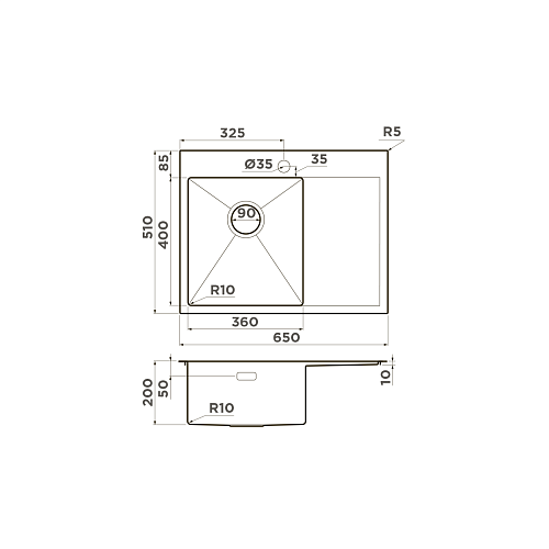  Мойка Omoikiri Akisame 65-L-GM , фото № 2