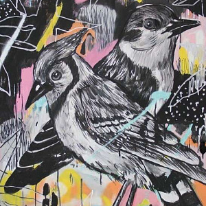 Современное искусство Италия Картина на алюминии 100х150 RE-012 абстракция  Художник Reve+ Животный