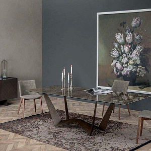 Стол обеденный фиксированный Reverse  ceramic
Итальянский стол с керамической столешницей Tonin Cas