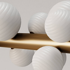 Подвесной светильник Aromas del Campo Lera Lera gold/opal C1323+Aged gold/Opal