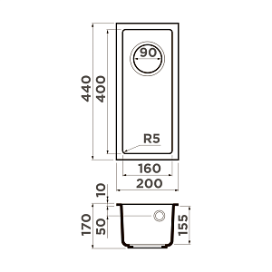 Мойка Omoikiri Bosen 20-U-GR