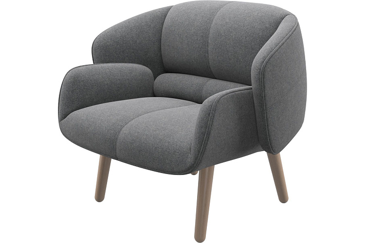  Кресло Fusion - Lux Felt Ткань 2310 светло-серого цвета , фото № 1