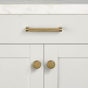 Ручка-скоба Restoration Hardware Lambeth Knurled Lambeth Knurled L.20.3 Polished Brass 24170033 PB