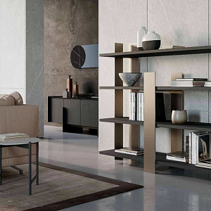 Стеллаж итальянский  KYOTO Dallagnese Италия в японском стиле металлически с деревом