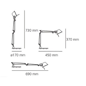 Структура Artemide Tolomeo A010940