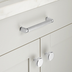Ручка-скоба Restoration Hardware Lambeth Knurled Lambeth Knurled L.60.9 Polished Chrome 10014751 CHR