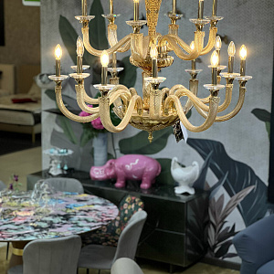 Люстра Morgana 18 рожков из Муранского стекла