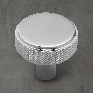 Ручка-кнопка Restoration Hardware Lambeth Knurled Lambeth Knurled d.3.8 Polished Chrome 24170029 CHR