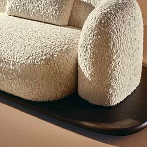 Диван Dune итальянский дизайнерский Nature Design в ткани букле с изогнутыми формами