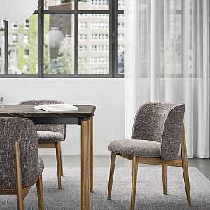 Итальянский Стул Abrey. Calligaris. Стул на деревянном каркасе.