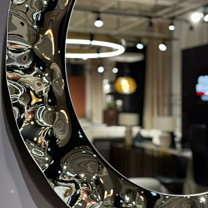 Итальянское круглое зеркало CANOVA 120см Smoke