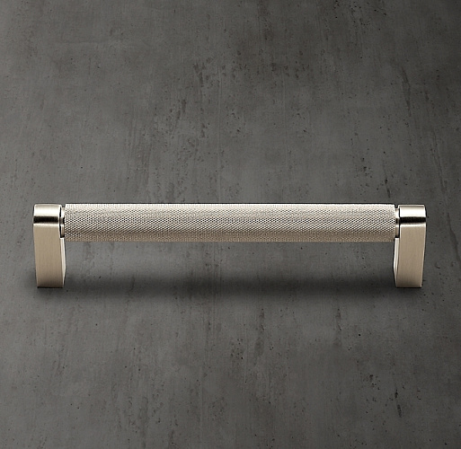  Ручка-скоба Restoration Hardware Lambeth Knurled Lambeth Knurled L.15.2 Satin Nickel 24170017 SNCK , фото № 1