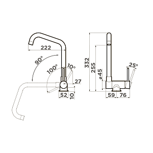 Смеситель Omoikiri Mori-C