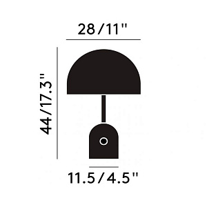 Настольная лампа Tom Dixon Bell Bell Brass BET11GO-TUN01M1