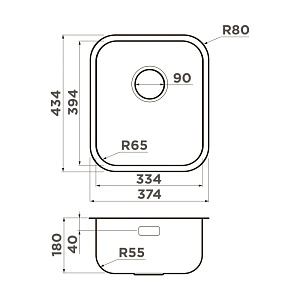 Мойка Omoikiri Omi 38-U/I-IN