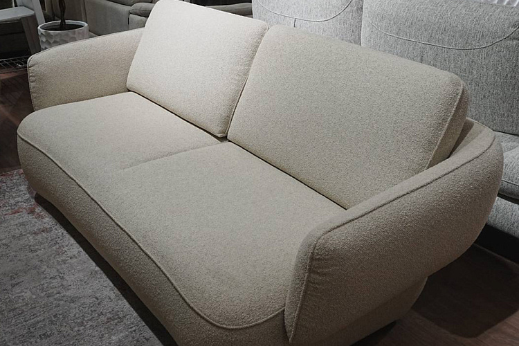  Диван Moon W208 NicolettiHome рогожка, бежевый , фото № 2