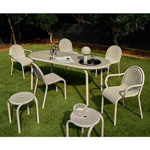 Стул Tom Dixon Groove Groove Arm Putty GRAC01PU