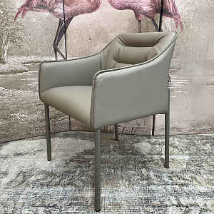 Полукресло итальянское KIRA  Eforma полностью в натуральной коже