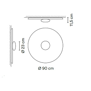 Настенный/Потолочный светильник Vibia Top Top 1170 White 117010/1A