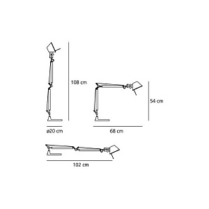Основание под светильник Artemide Tolomeo Mini A008600